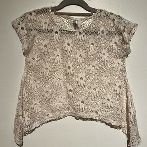 “Bundle 10 for $13” Girls kids beach summer vacation sheer lace top shirt